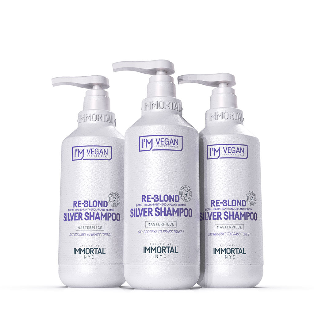 Immortal NYC I'm Vegan Re-blond Silver Shampoo 500ML by Immortal - Sustainable Living (View 2)