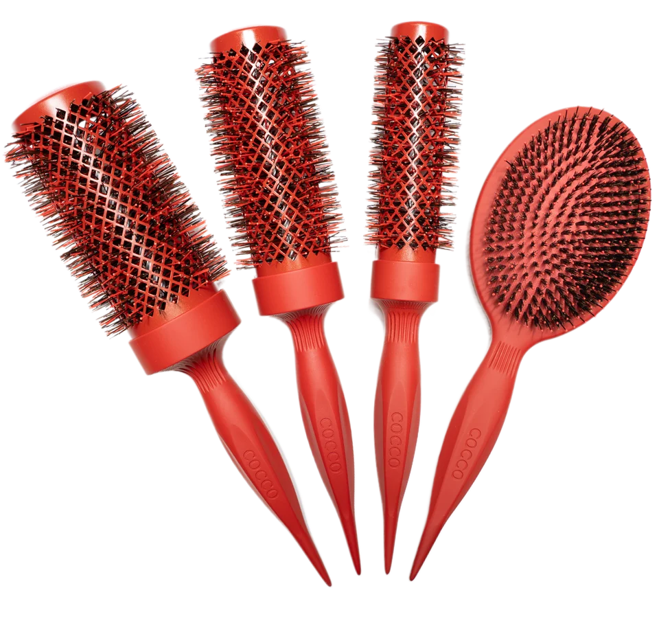 Cocco Aura Vent Boar Brush Set