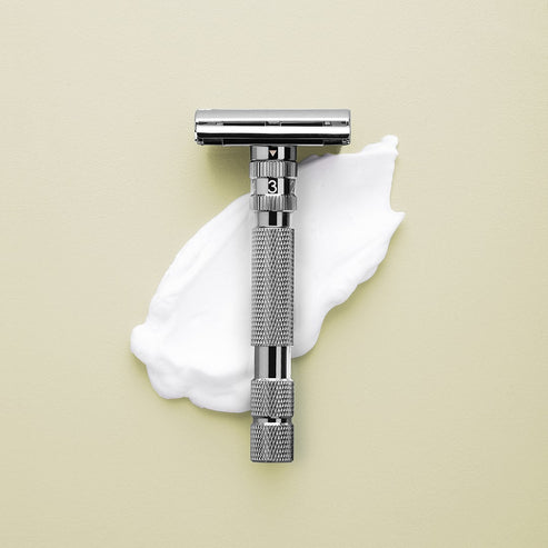 Rockwell T2 Adjustable Twist-To-Open DE Safety Razor - Gunmetal