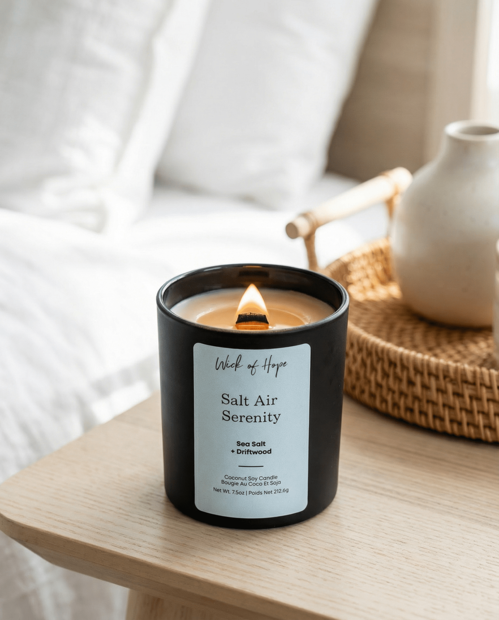 Salt Air Serenity Candle | Sea Salt + Driftwood - Image 5