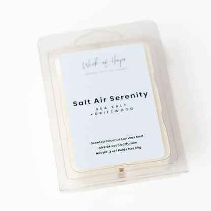 Salt Air Serenity Wax Melt | Sea Salt + Driftwood by Wick of Hope - Wax Melt (View 3)