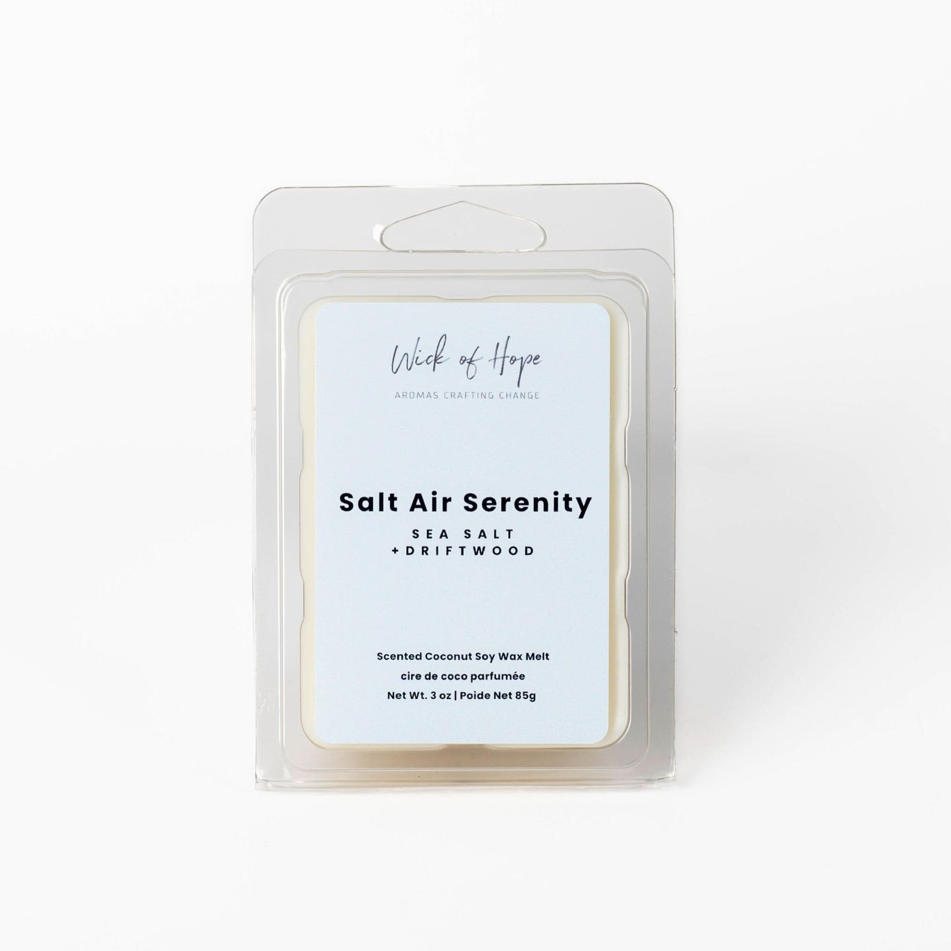 Salt Air Serenity Wax Melt | Sea Salt + Driftwood - Eco-friendly - Sama Homes