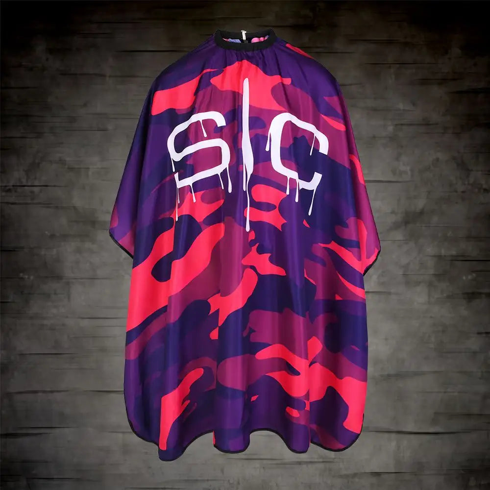 S|C Pink Camo Barber and Stylist Cape by StyleCraft - Sustainable Living (View 2)
