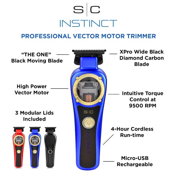 S|C Instinct IN2 Vector Motor Cordless Trimmer by StyleCraft - Sustainable Living (View 6)