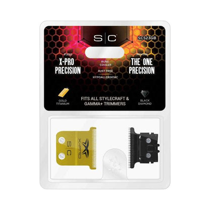S|C Gold X-Pro Precision Trimmer Blade & The One Precision DLC Cutting Blade by StyleCraft - Sustainable Living (View 3)