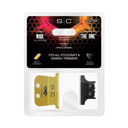 S|C Fixed Gold X-Pro Wide Blade + The One DLC Cutting Trimmer Blade by StyleCraft - Sustainable Living (View 2)