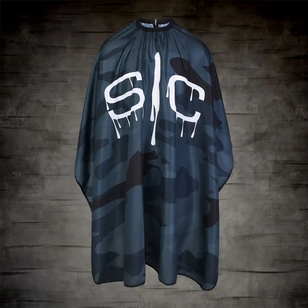S|C Black Camo Barber and Stylist Cape by StyleCraft - Sustainable Living (View 2)