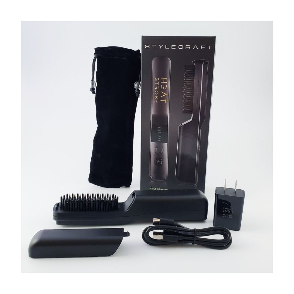 StyleCraft Heat Stroke Wireless Hot Brush Matte Black by StyleCraft - Sustainable Living (View 4)