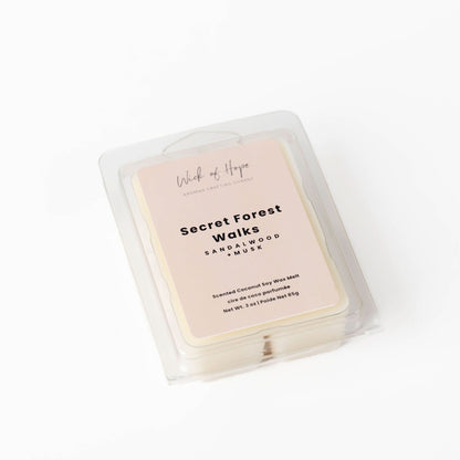 Secret Forest Walks Wax Melt | Sandalwood +  Musk by Wick of Hope - Wax Melt (View 3)