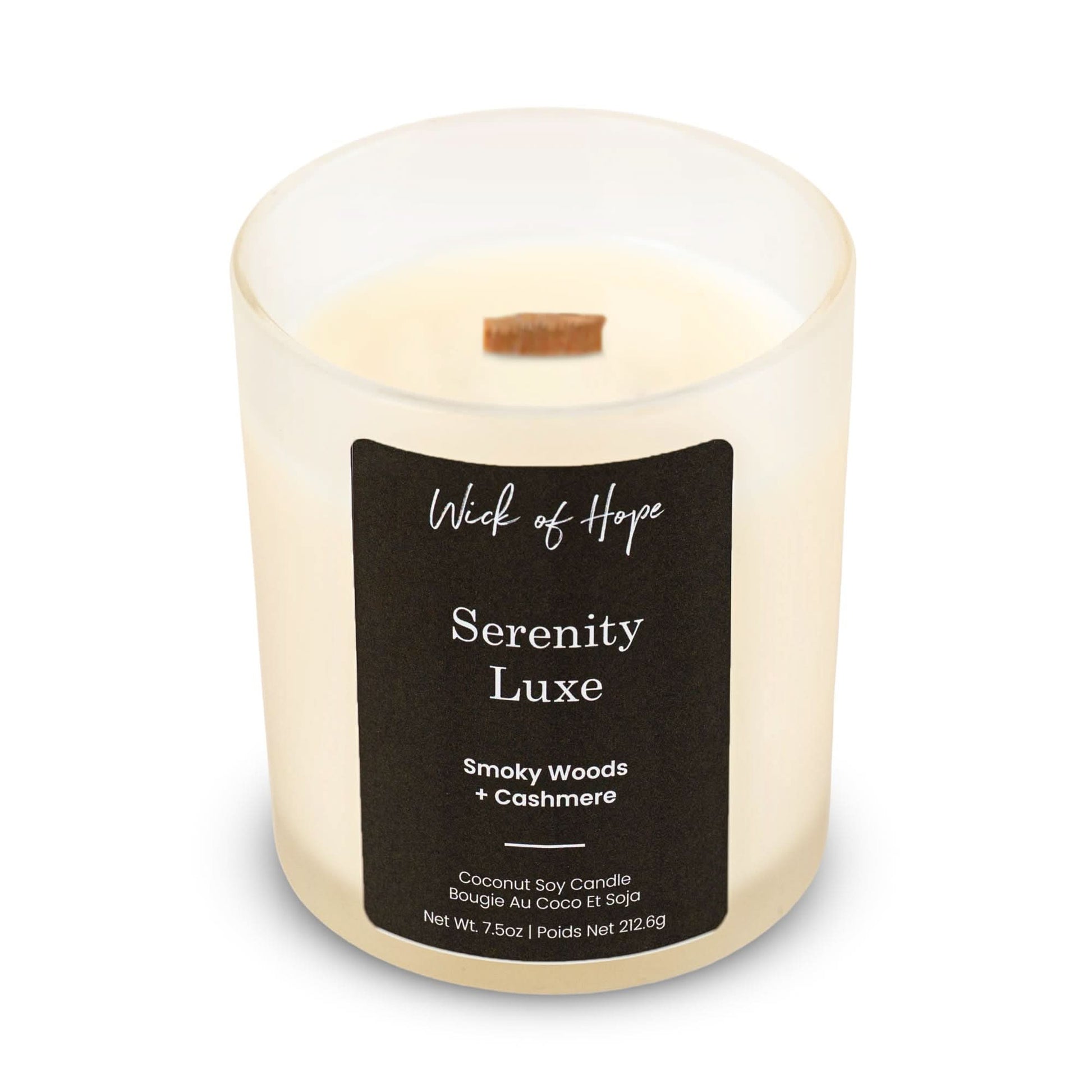 Serenity Luxe Candle | Smoky Woods + Cashmere - Image 3