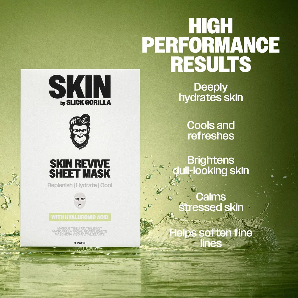 Slick Gorilla Skin-Revive Sheet Masks (3 Pack) by Slick Gorilla - Sustainable Living (View 5)
