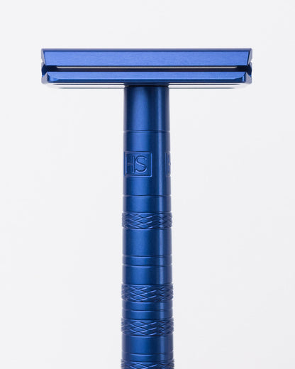 Henson AL13-M Razor Steel Blue – Premium Wet Shaving Razor – Sama Homes