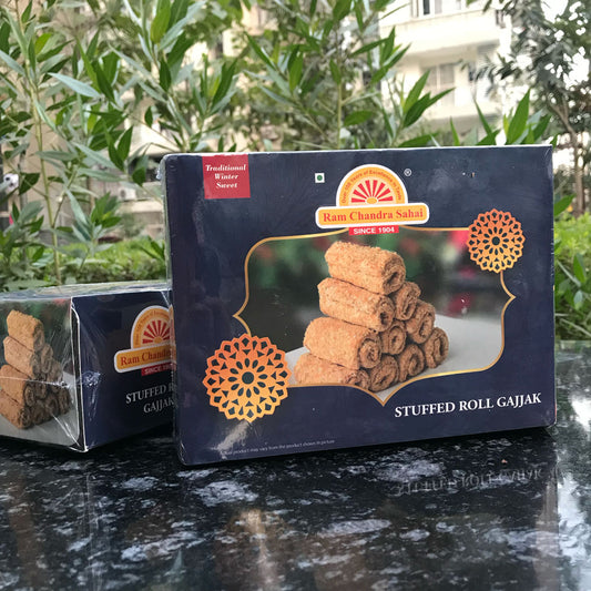 Indian Meerut Special Tasty Stuffed Roll Gajak