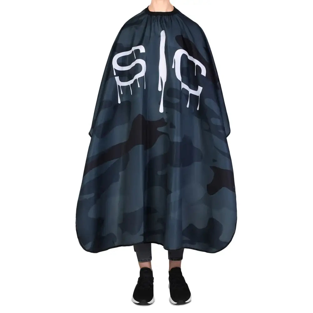 S|C Black Camo Barber and Stylist Cape by StyleCraft - Sustainable Living (View 3)