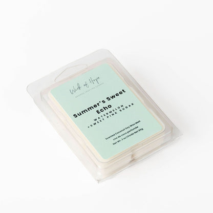Summer's Sweet Echo Wax Melt | Watermelon + Sweet Pink Sugar by Wick of Hope - Wax Melt (View 3)