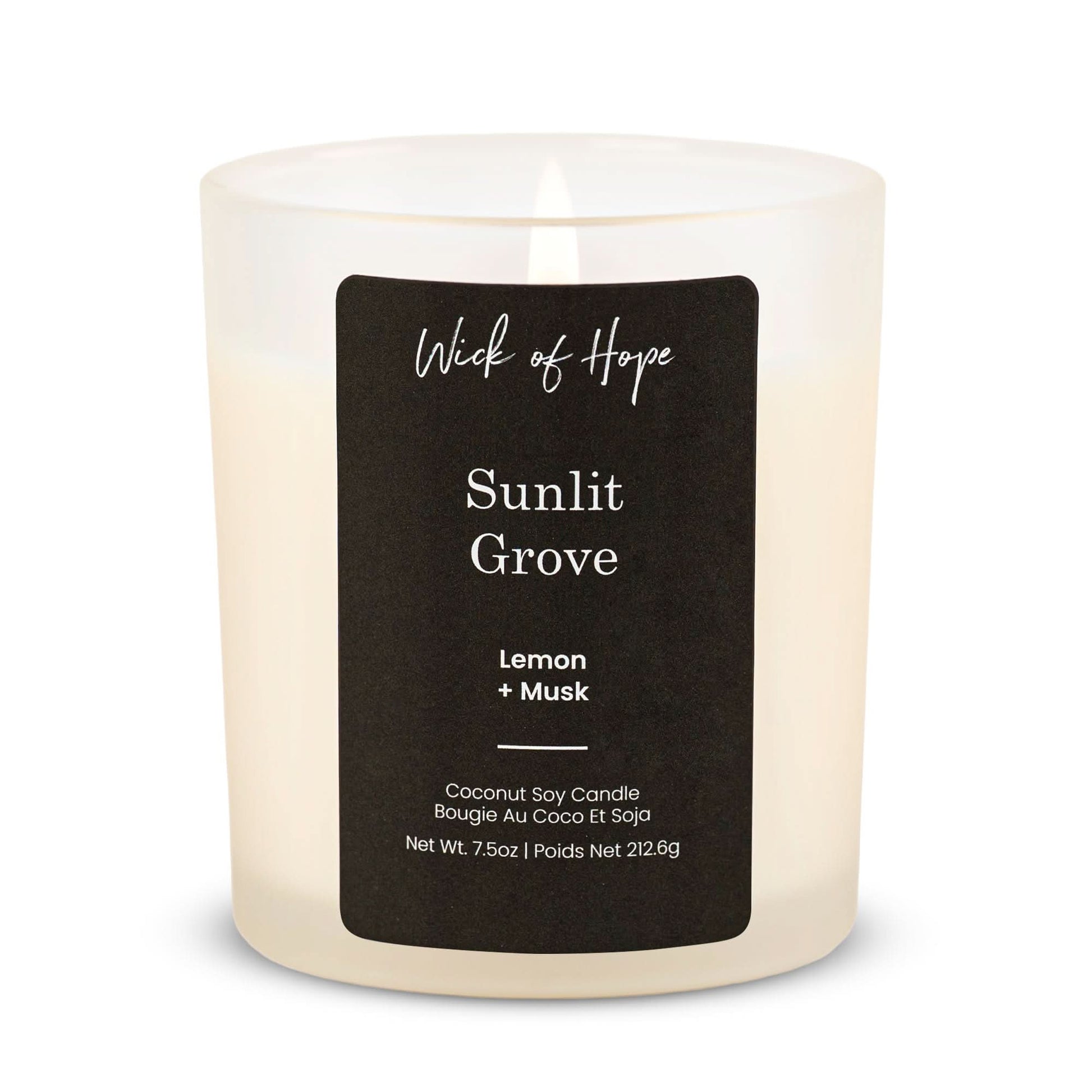 Sunlit Grove Candle | Lemon + Musk - Eco-friendly - Sama Homes