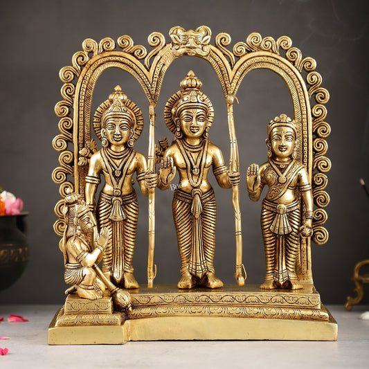 Superfine Brass Ram Darbar Idol - 12 - Sama Homes Idol - Brass Sculpture