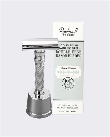 The Rockwell T2 2-Year Shave Kit | Fluid-Dial Razor & Blade Supply by Rockwell Razors - Sustainable Living