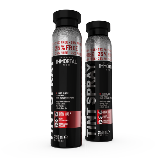 Immortal NYC Hair Retouch Temporary Tint Spray Hard Black 250ML