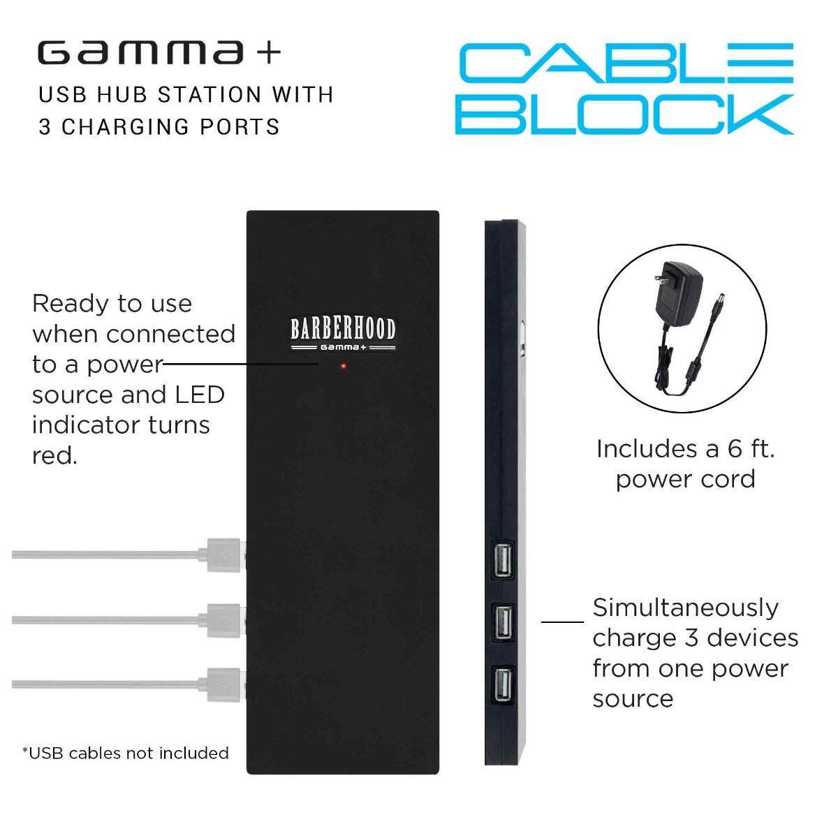 Gamma+ USB Port Hub Station Charging Block by Gamma+ - Sustainable Living (View 5)