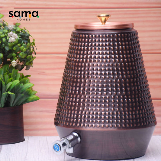 SAMA Homes - pure copper conical antique bubble designed capacity 5000 ml