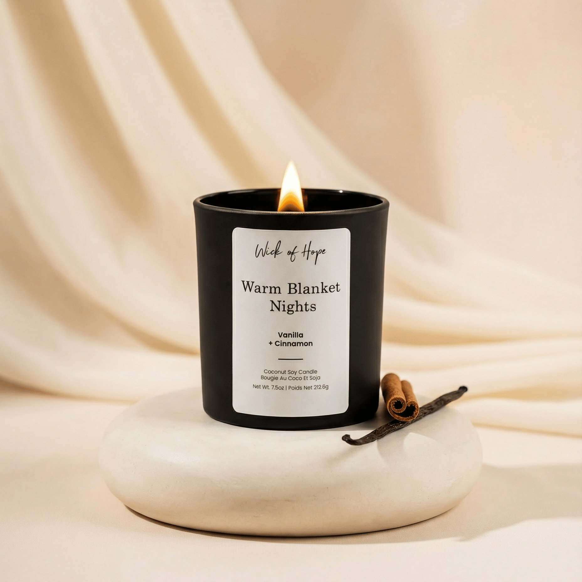 Warm Blanket Nights Candle | Cinnamon + Vanilla - Image 2