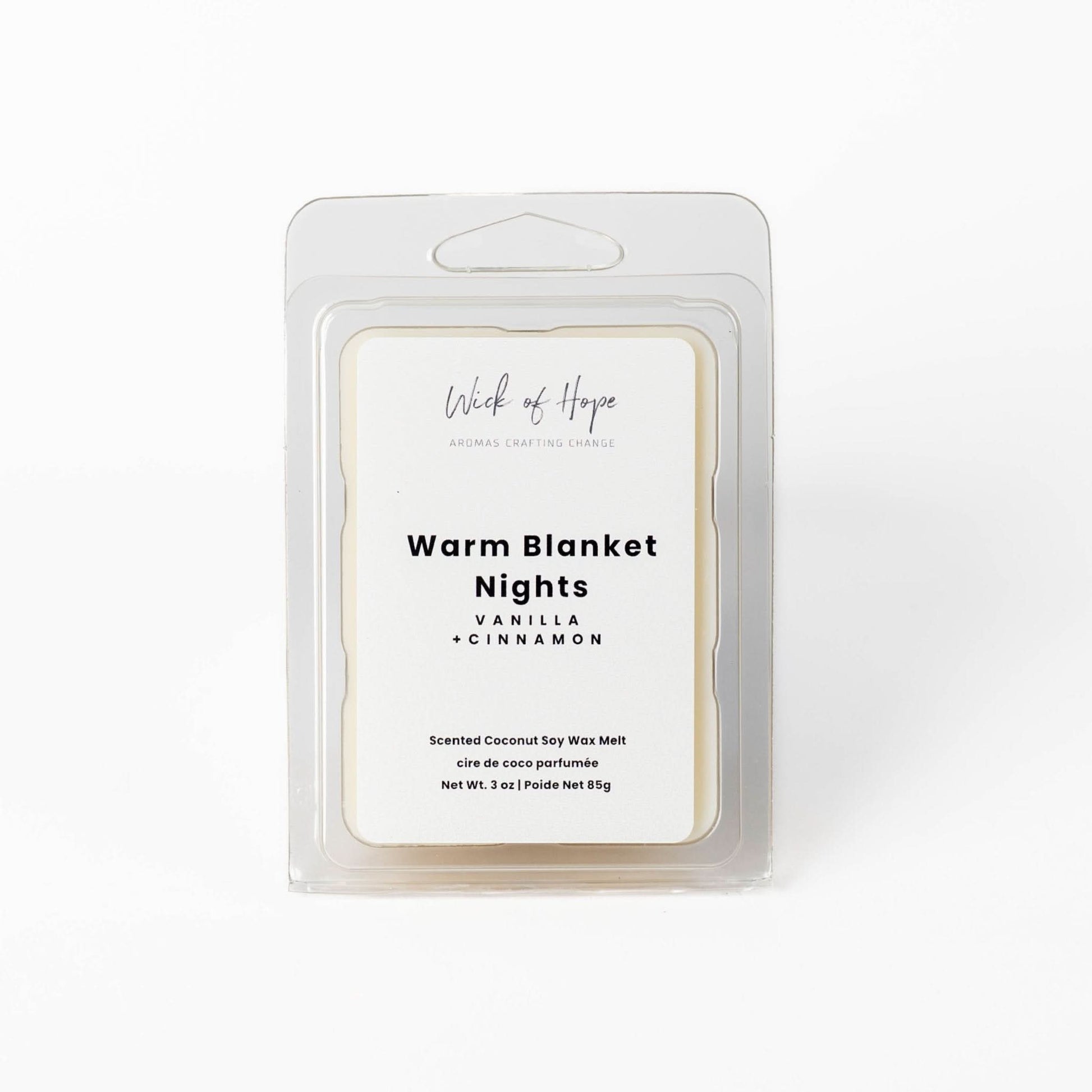 Warm Blanket Nights Wax Melt | Cinnamon + Vanilla - Eco-friendly - Sama Homes