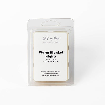 Warm Blanket Nights Wax Melt | Cinnamon + Vanilla by Wick of Hope - Wax Melt