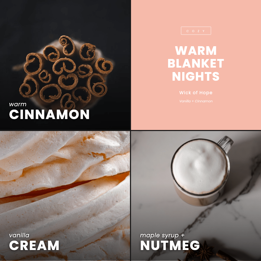Warm Blanket Nights Wax Melt | Cinnamon + Vanilla - Image 4