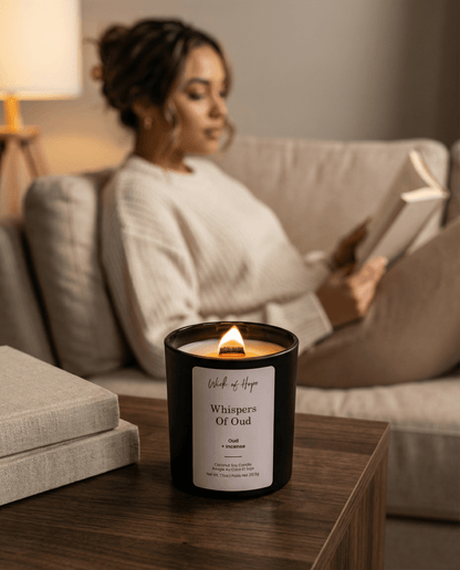 Whispers of Oud Candle | Oud + Incense by Wick of Hope - Full Size Candle (View 6)