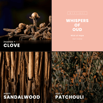 Whispers of Oud Candle | Oud + Incense by Wick of Hope - Full Size Candle (View 7)