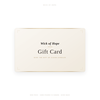 Wick of Hope Digital Gift Card – The Perfect Instant Gift by Wick of Hope - Sustainable Living