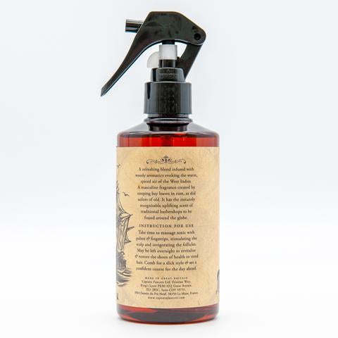 Captain Fawcett’s Bay Rum Hair Tonic (250ml/8.45fl.oz.) - Image 2