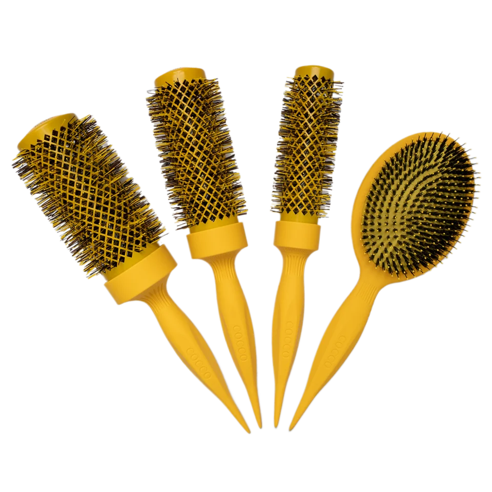 Cocco Aura Vent Boar Brush Set