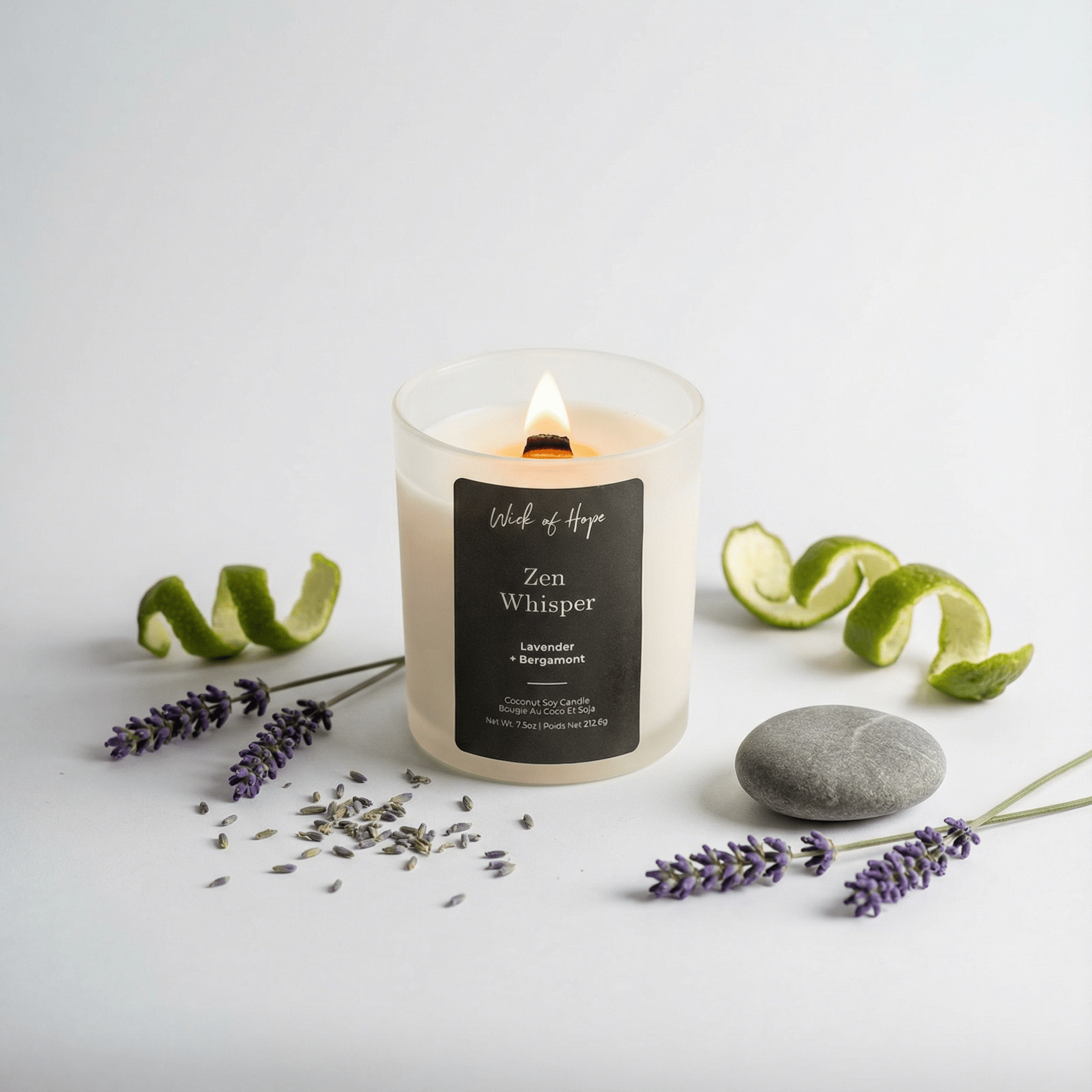 Zen Whisper Candle | Lavender + Bergamot - Image 2