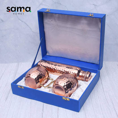 SAMA Homes - exclusive combo of copper bottle 2 moscow mule mug with royal gifting box