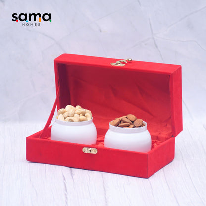 SAMA Homes - exclusive dryfruits jar containers royal gifting box set of 2 and 4