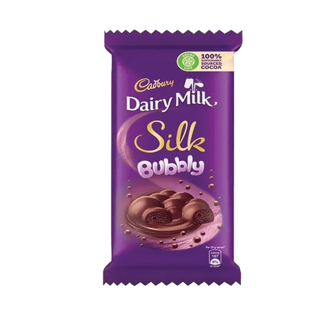 Swad Bharat - Cadbury Dairy Milk Silk Bubbly Indian Candy