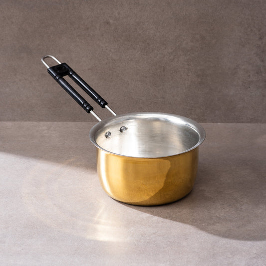 sama homes brass saucepan