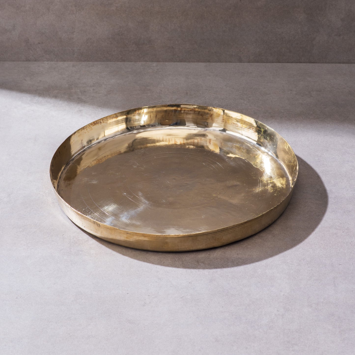 Ayurveda Starter Kit (1 Brass Kadhai, 1 Copper Tumbler, 1 Kansa (Bronze) Thaali - 10.5") - Sama Homes