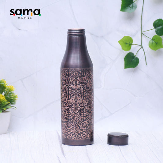 SAMA Homes - pure copper water bottle black antique design with beautiful looks