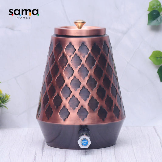SAMA Homes - pure copper conical antique kangaru designed capacity 5000 ml