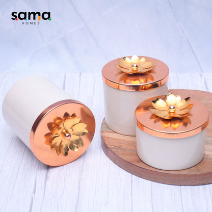 SAMA Homes - exclusive dryfruits jar containers for home kitchen storage box set of 3