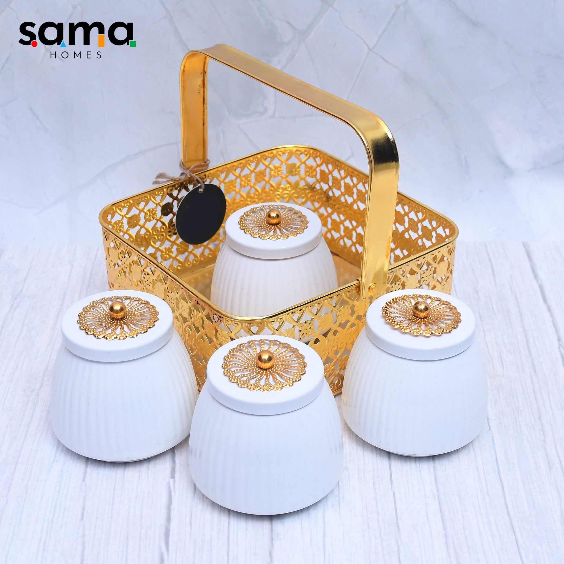 SAMA Homes - exclusive basket with 4 container for multi purposes