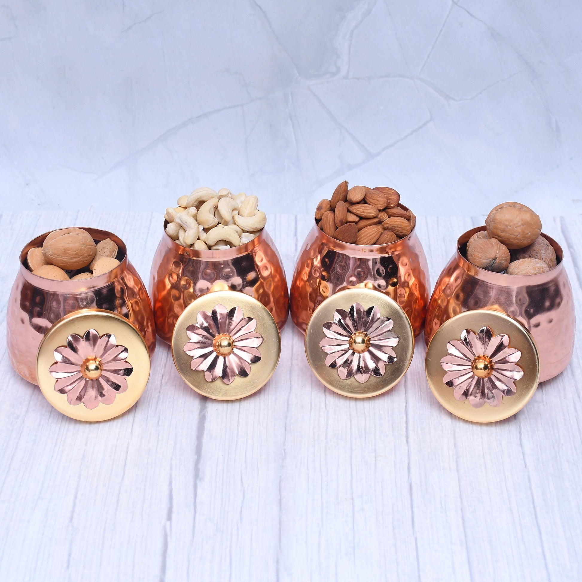 SAMA Homes - exclusive container set of 4 with copper finished for multi purposes