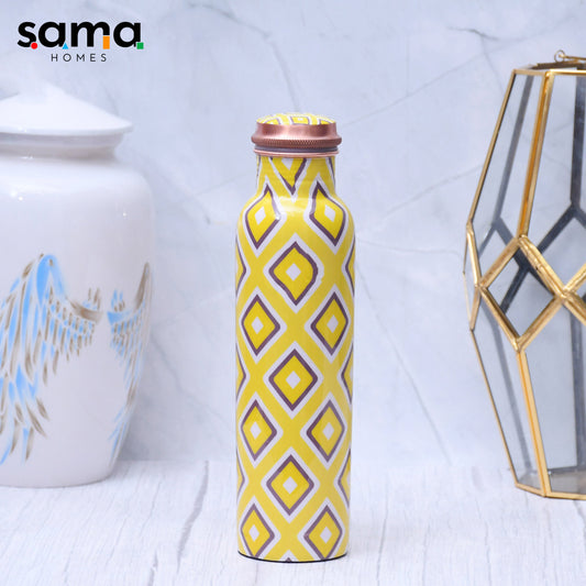 SAMA Homes - exclusive neon design printed copper water bottle leak proof