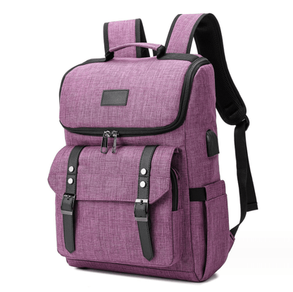 SAMA Homes - laptop backpack with inbuilt charging port for men and women