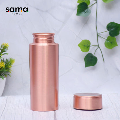 SAMA Homes - pure copper water bottle plain milton style straight capacity small