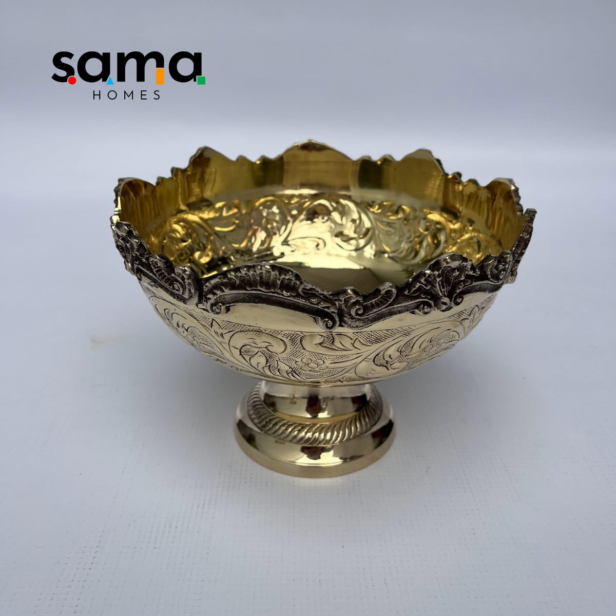 SAMA Homes - brass decorative fruit bowl table bowl