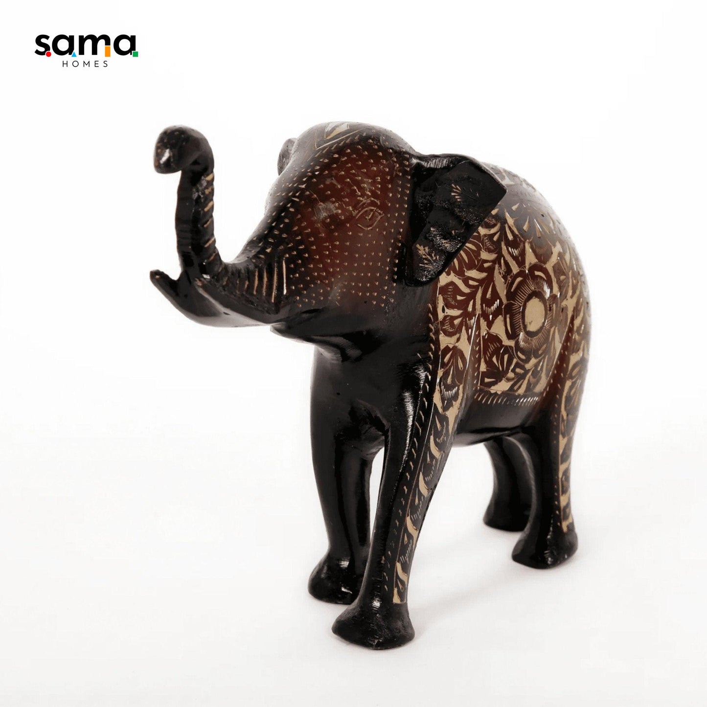 SAMA Homes - single brass elephant